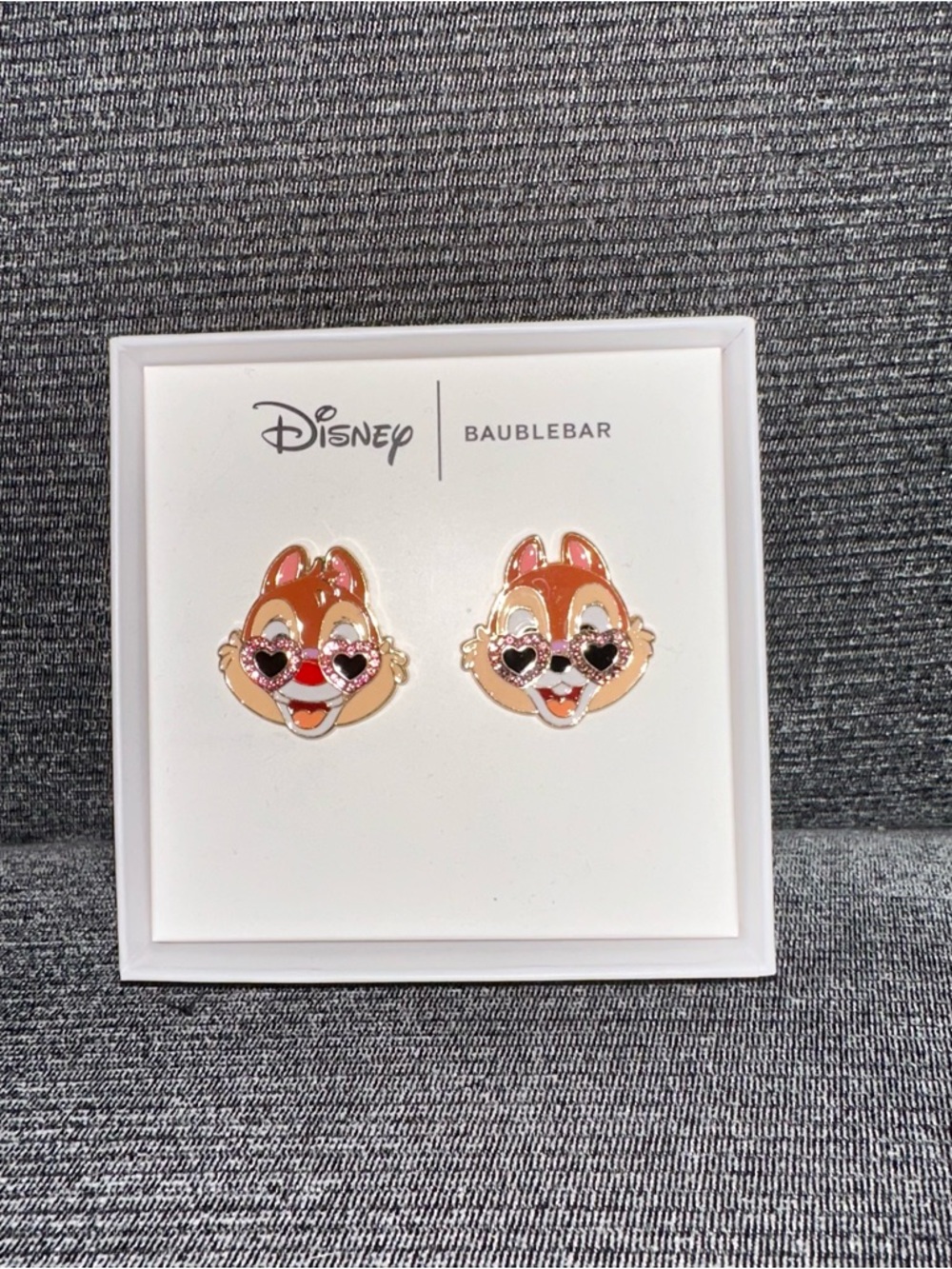 NWT Disney Chip N Dale Valentines Baublebar Earrings